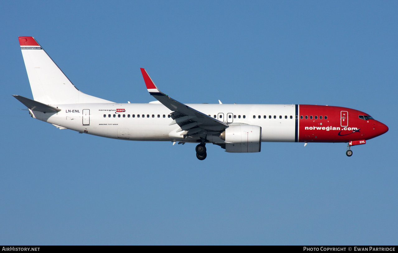 Aircraft Photo of LN-ENL | Boeing 737-8JP | Norwegian | AirHistory.net #531190