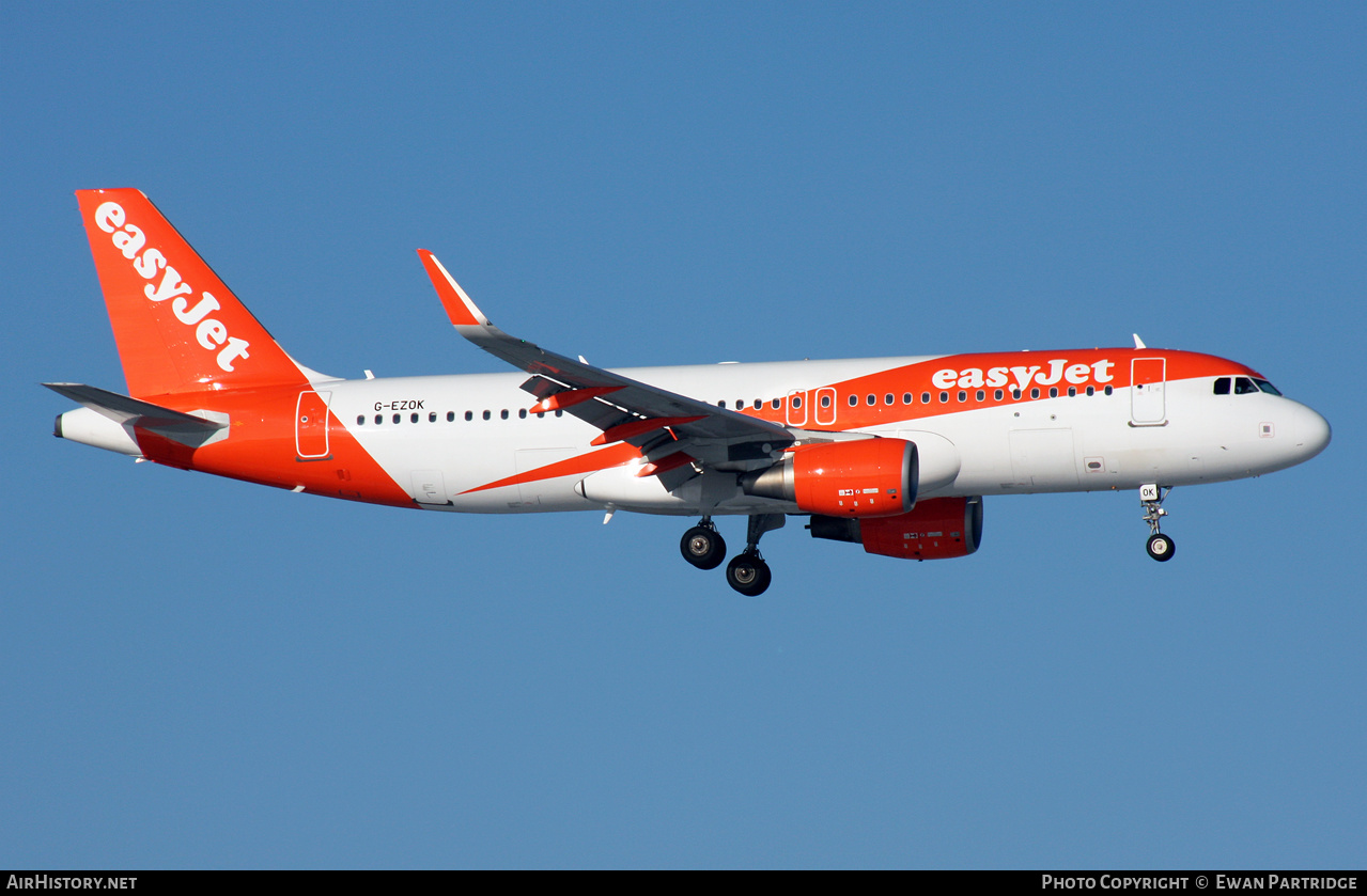 Aircraft Photo of G-EZOK | Airbus A320-214 | EasyJet | AirHistory.net #531195