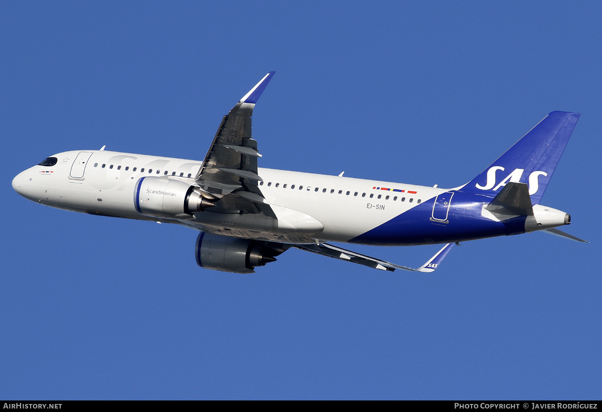 Aircraft Photo of EI-SIN | Airbus A320-251N | Scandinavian Airlines - SAS | AirHistory.net #531244