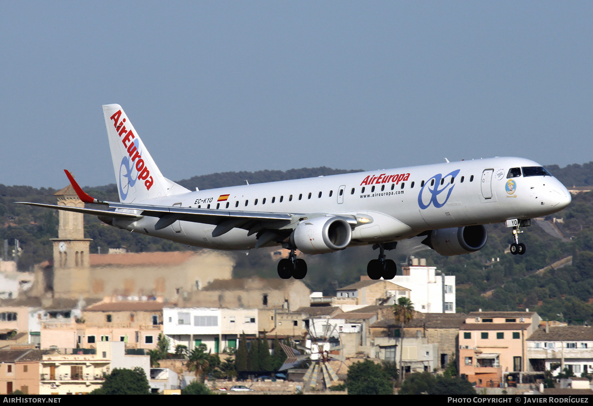 Aircraft Photo of EC-KYO | Embraer 195SR (ERJ-190-200SR) | Air Europa | AirHistory.net #531251