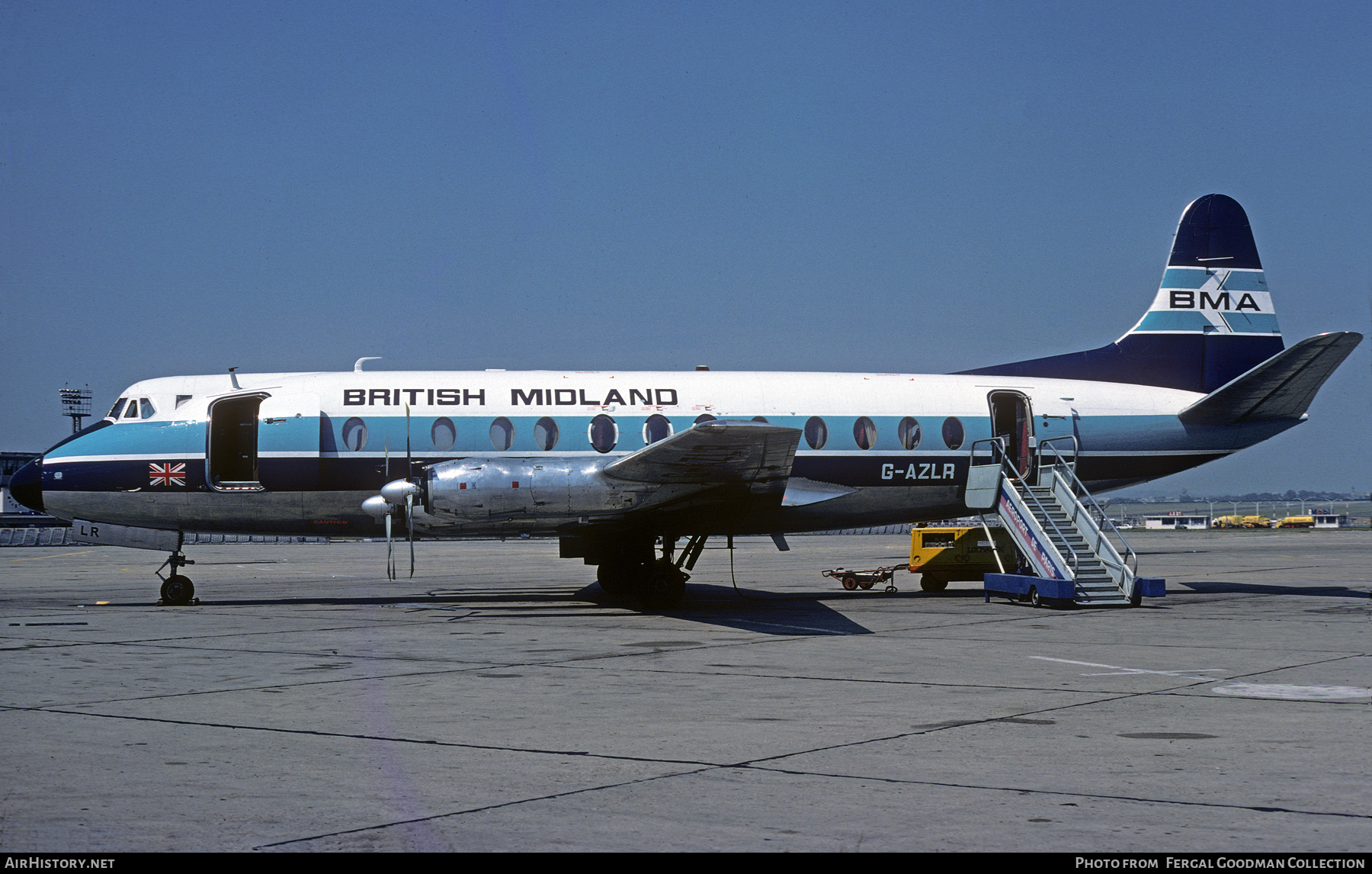 Aircraft Photo of G-AZLR | Vickers 813 Viscount | British Midland Airways - BMA | AirHistory.net #531274