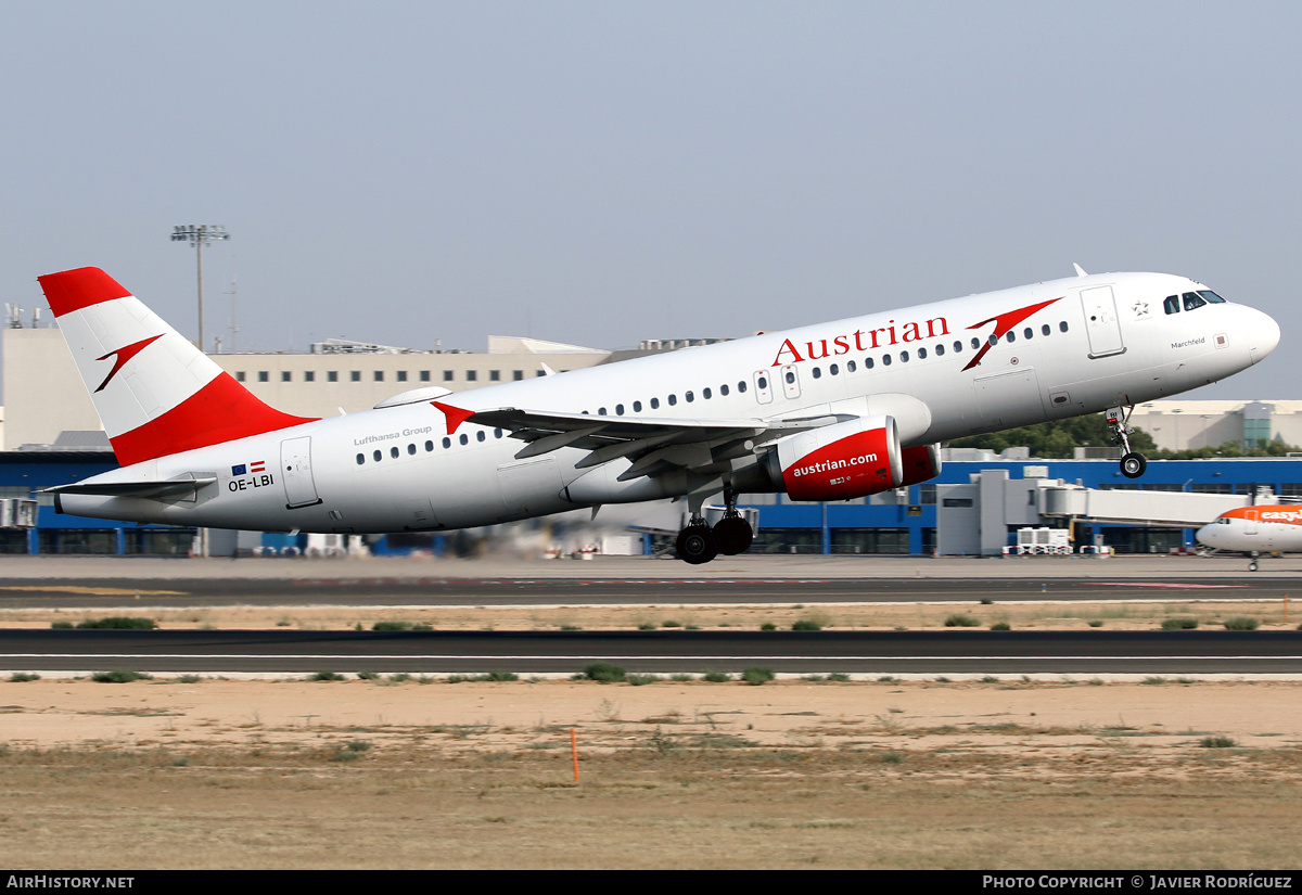 Aircraft Photo of OE-LBI | Airbus A320-214 | Austrian Airlines | AirHistory.net #531311