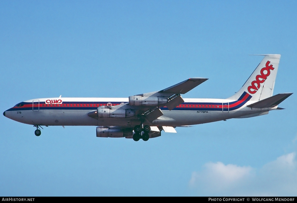 Aircraft Photo of N778PA | Boeing 707-139(B) | Maof Airlines | AirHistory.net #531314