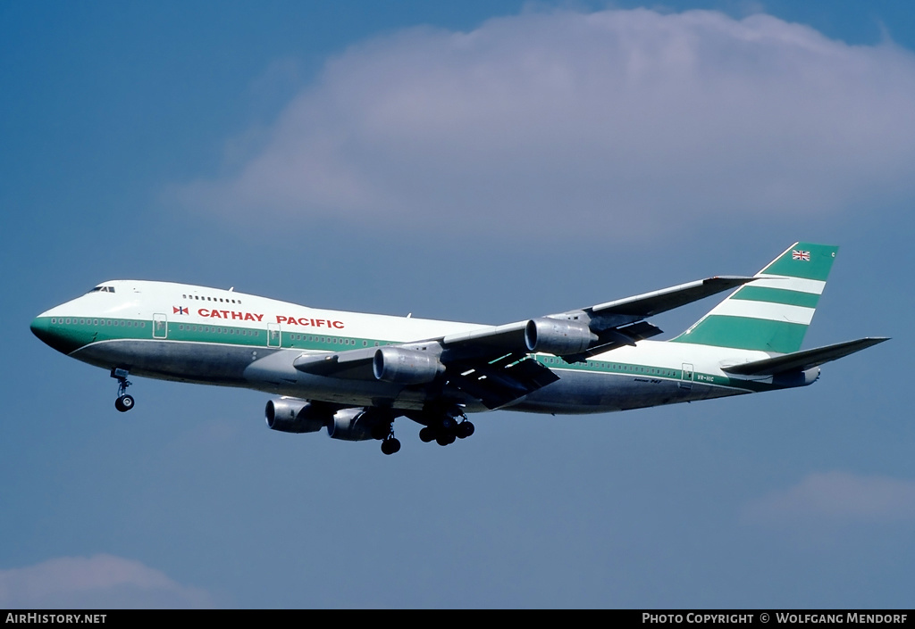 Aircraft Photo of VR-HIC | Boeing 747-267B | Cathay Pacific Airways | AirHistory.net #531318