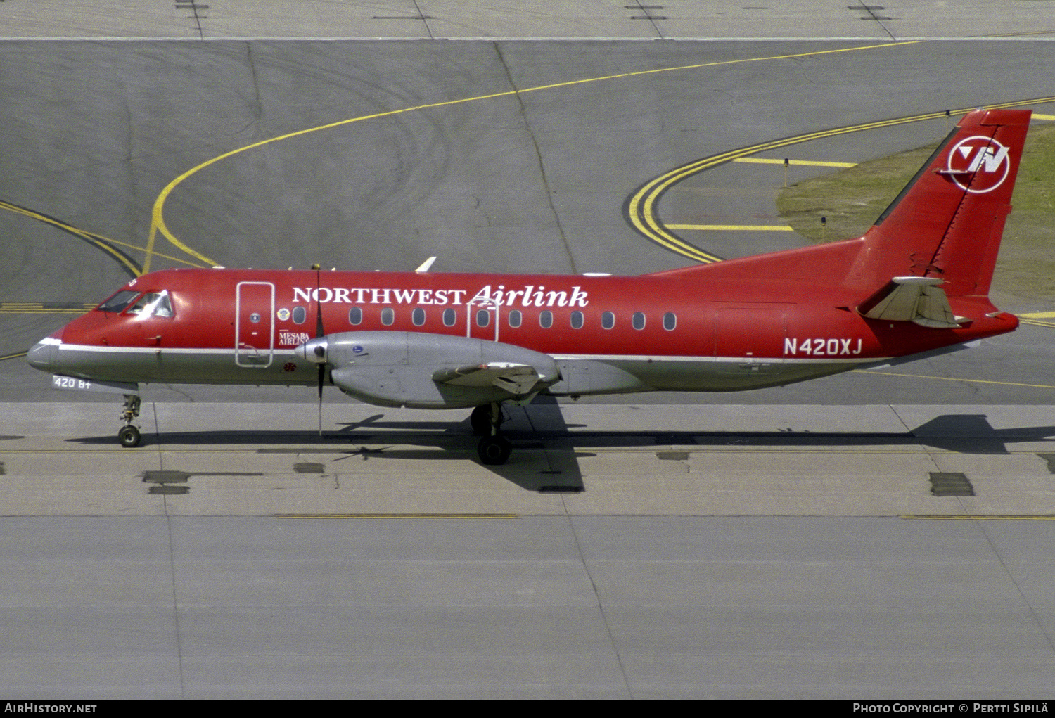 Aircraft Photo of N420XJ | Saab 340B/Plus | Northwest Airlink | AirHistory.net #531409