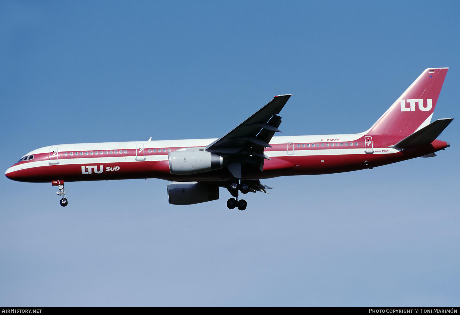 Aircraft Photo of D-AMUW | Boeing 757-2G5 | LTU Süd - Lufttransport-Unternehmen | AirHistory.net #531458