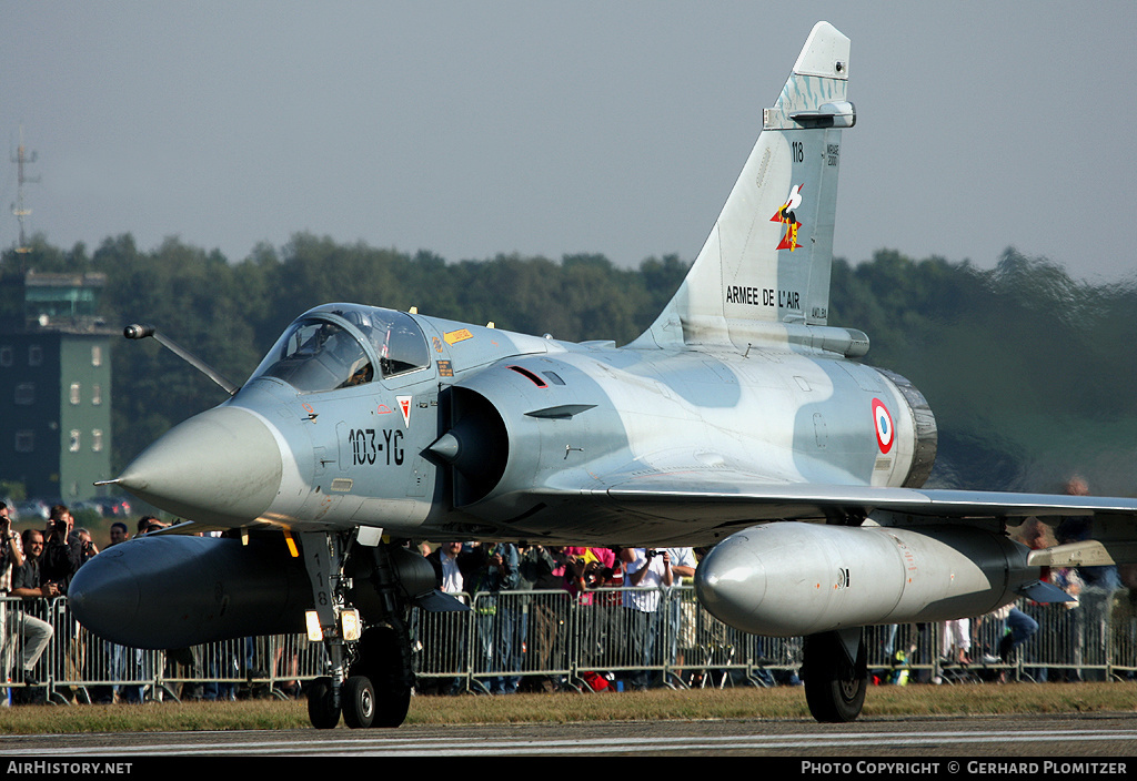 Aircraft Photo of 118 | Dassault Mirage 2000C | France - Air Force | AirHistory.net #531529