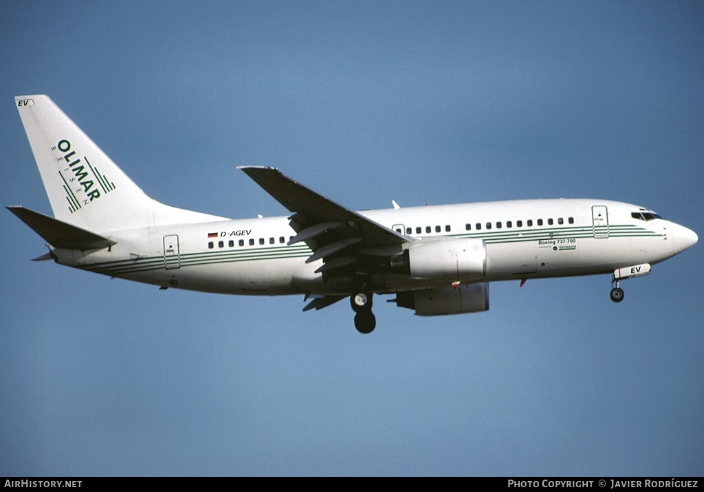 Aircraft Photo of D-AGEV | Boeing 737-75B | Germania | AirHistory.net #531616