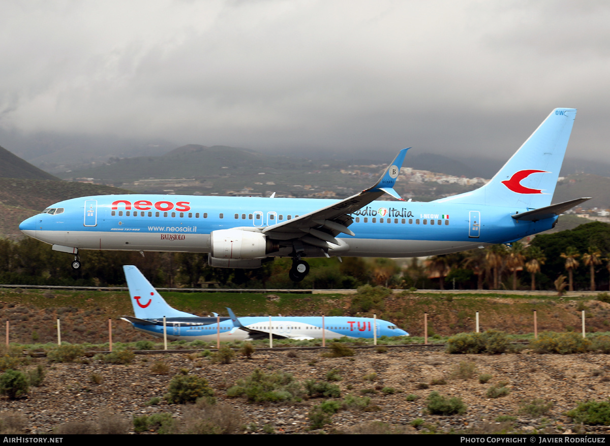 Aircraft Photo of I-NEOW | Boeing 737-86N | Neos | AirHistory.net #531649