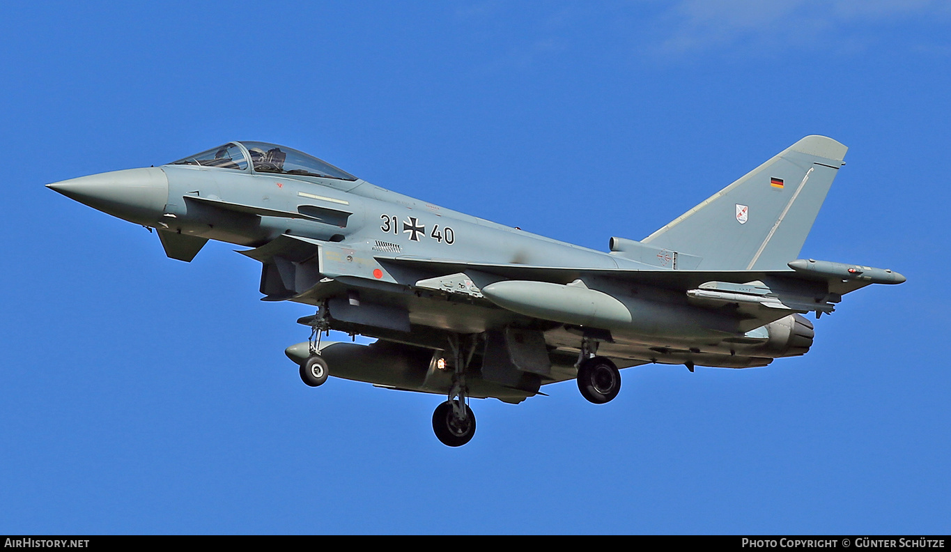 Aircraft Photo of 3140 | Eurofighter EF-2000 Typhoon S | Germany - Air Force | AirHistory.net #531678