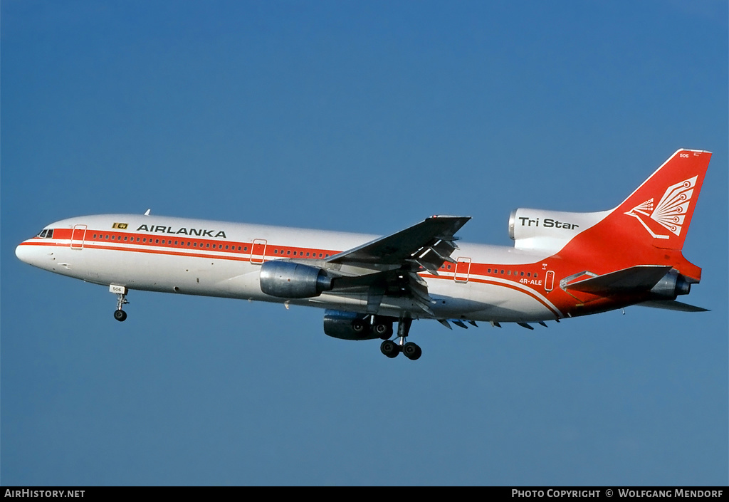 Aircraft Photo of 4R-ALE | Lockheed L-1011-385-1 TriStar 1 | AirLanka | AirHistory.net #531685
