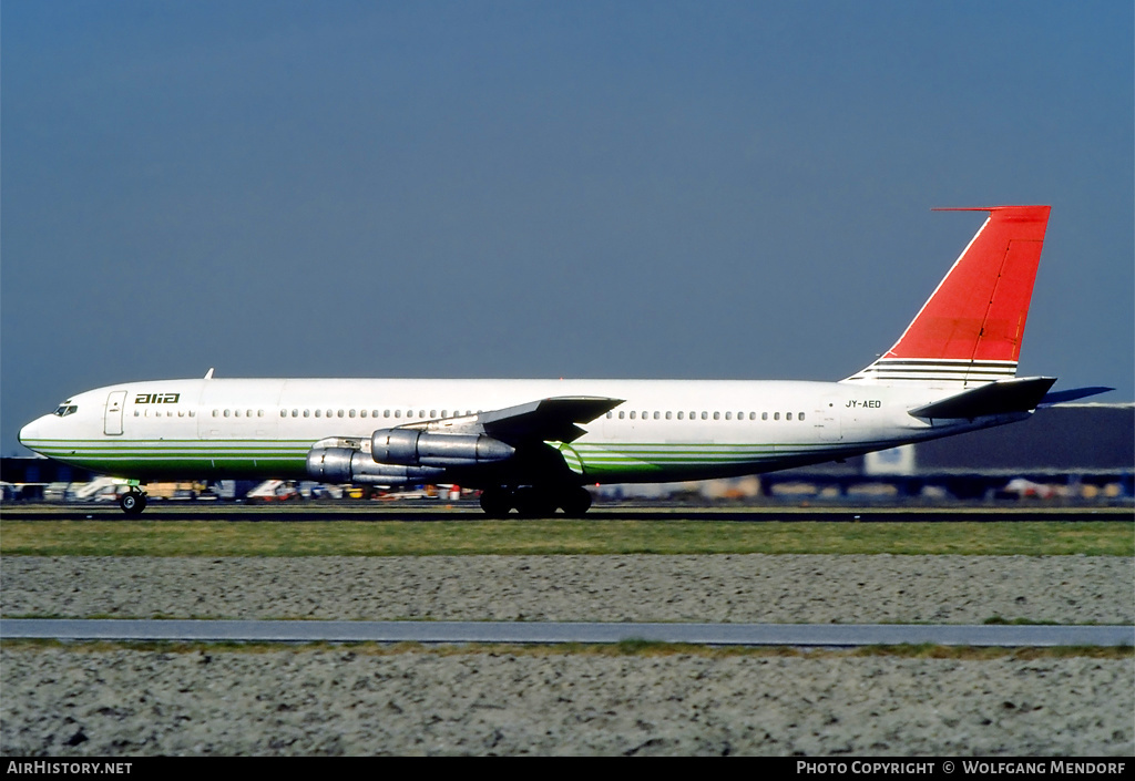 Aircraft Photo of JY-AED | Boeing 707-321C | Alia - The Royal Jordanian Airline | AirHistory.net #531696