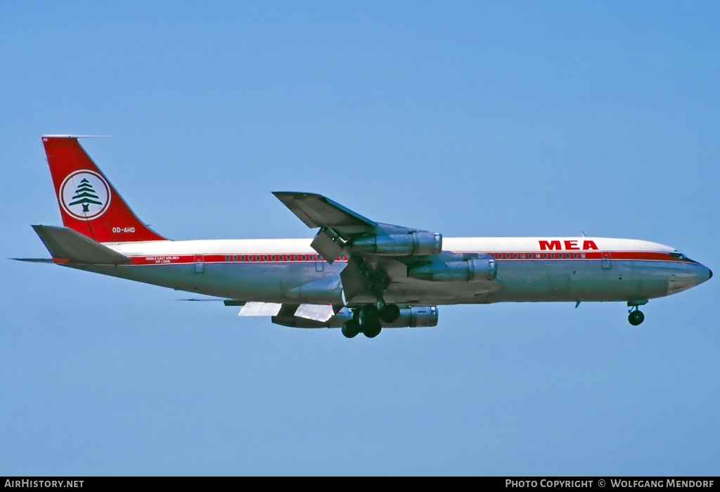 Aircraft Photo of OD-AHD | Boeing 707-323C | MEA - Middle East Airlines | AirHistory.net #531700