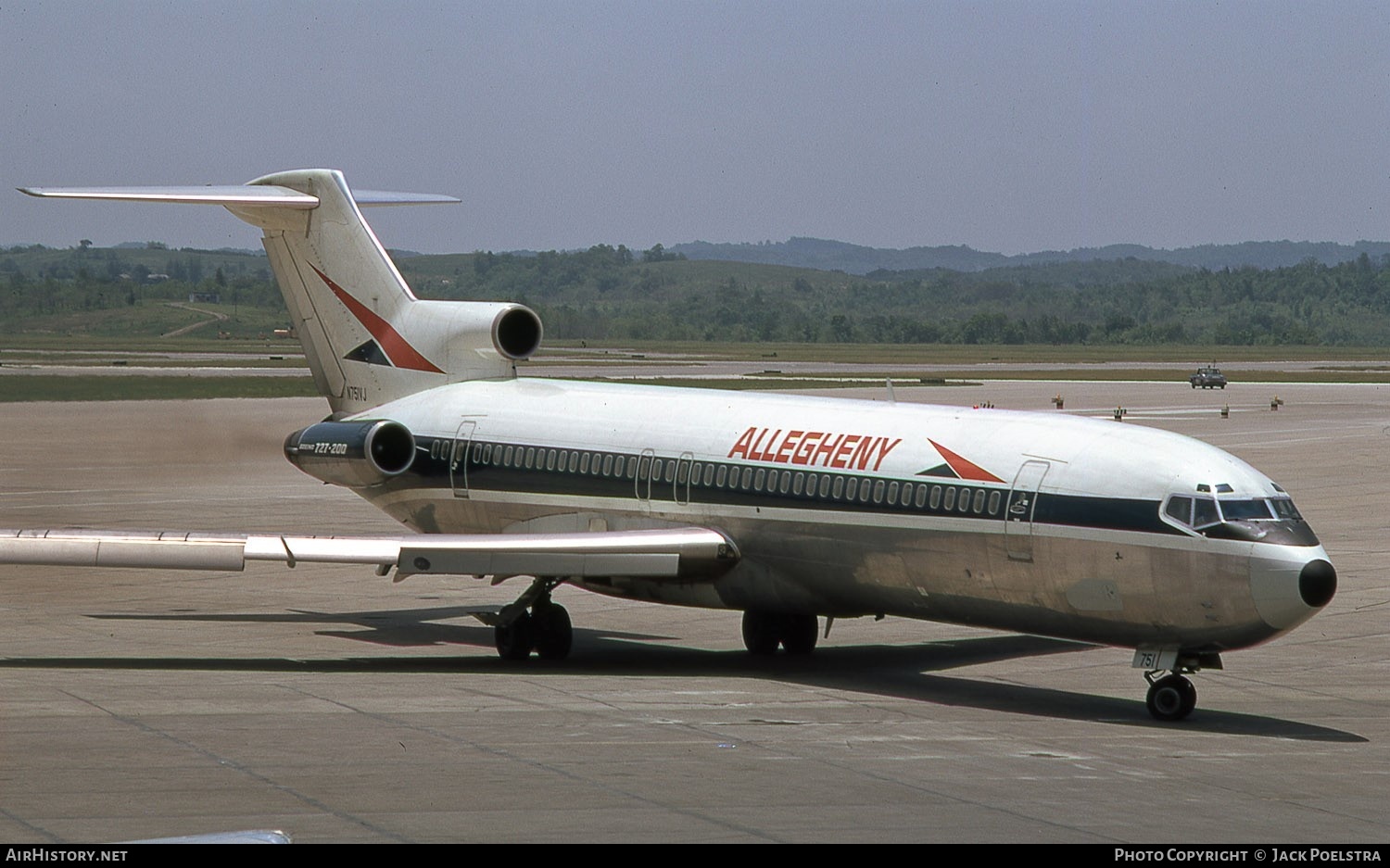 Aircraft Photo of N751VJ | Boeing 727-2B7 | Allegheny Airlines | AirHistory.net #531781