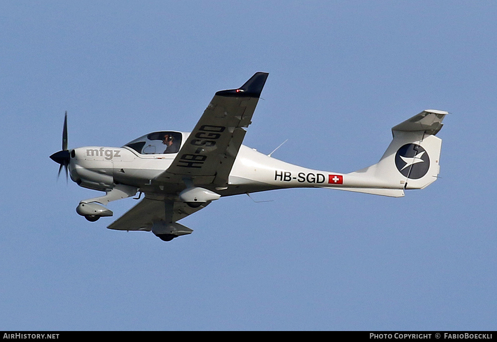 Aircraft Photo of HB-SGD | Diamond DA40 NG Diamond Star | MFGZ - Motorfluggruppe Zürich | AirHistory.net #531786