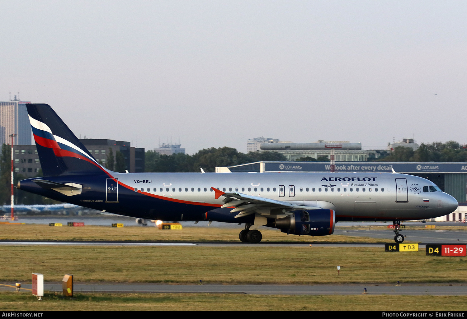 Aircraft Photo of VQ-BEJ | Airbus A320-214 | Aeroflot - Russian Airlines | AirHistory.net #531843