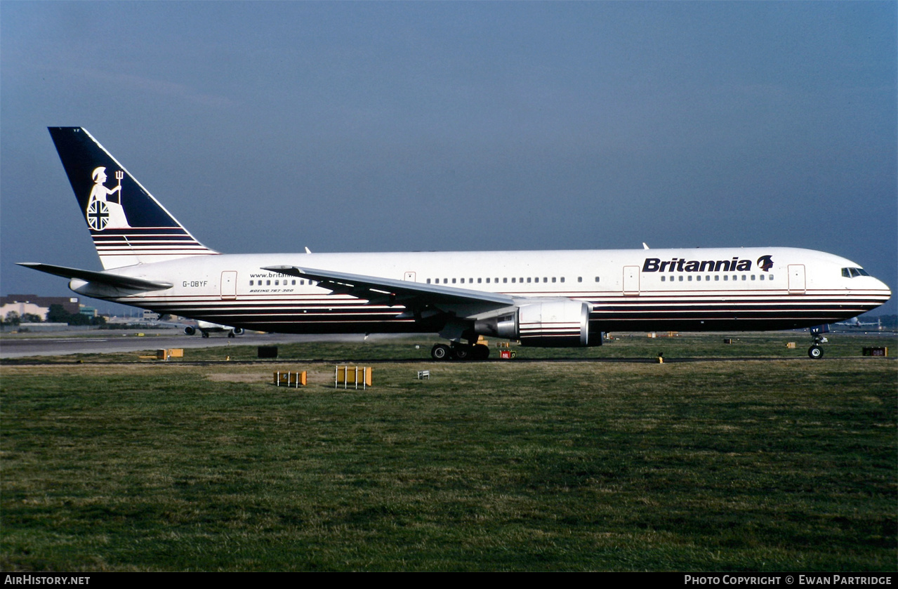 Aircraft Photo of G-OBYF | Boeing 767-304/ER | Britannia Airways | AirHistory.net #531876