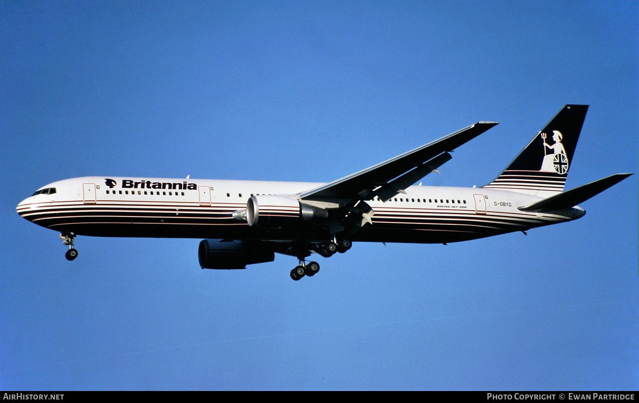 Aircraft Photo of G-OBYG | Boeing 767-304/ER | Britannia Airways | AirHistory.net #531878
