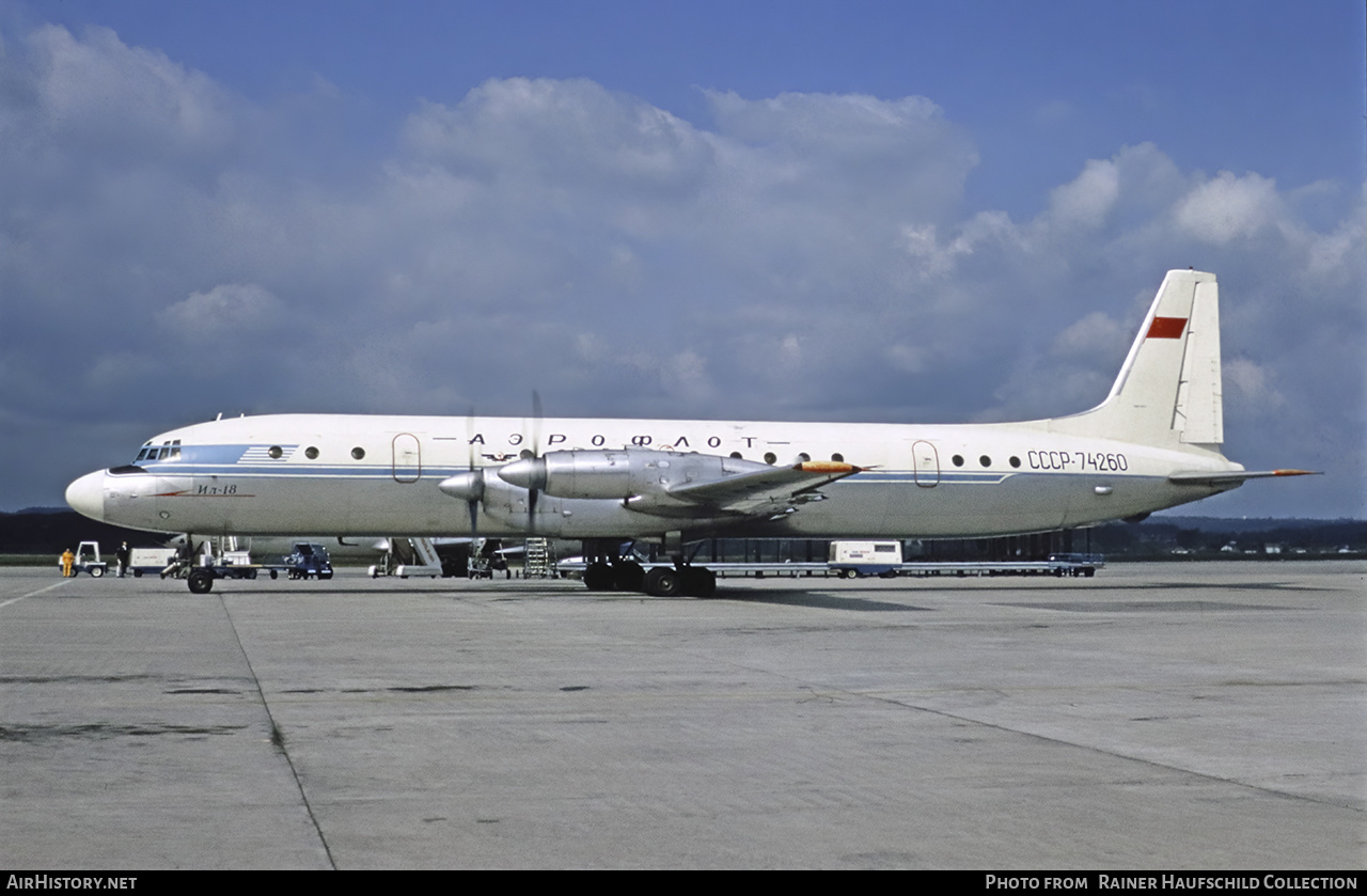 Aircraft Photo of CCCP-74260 | Ilyushin Il-18D | Aeroflot | AirHistory.net #531898