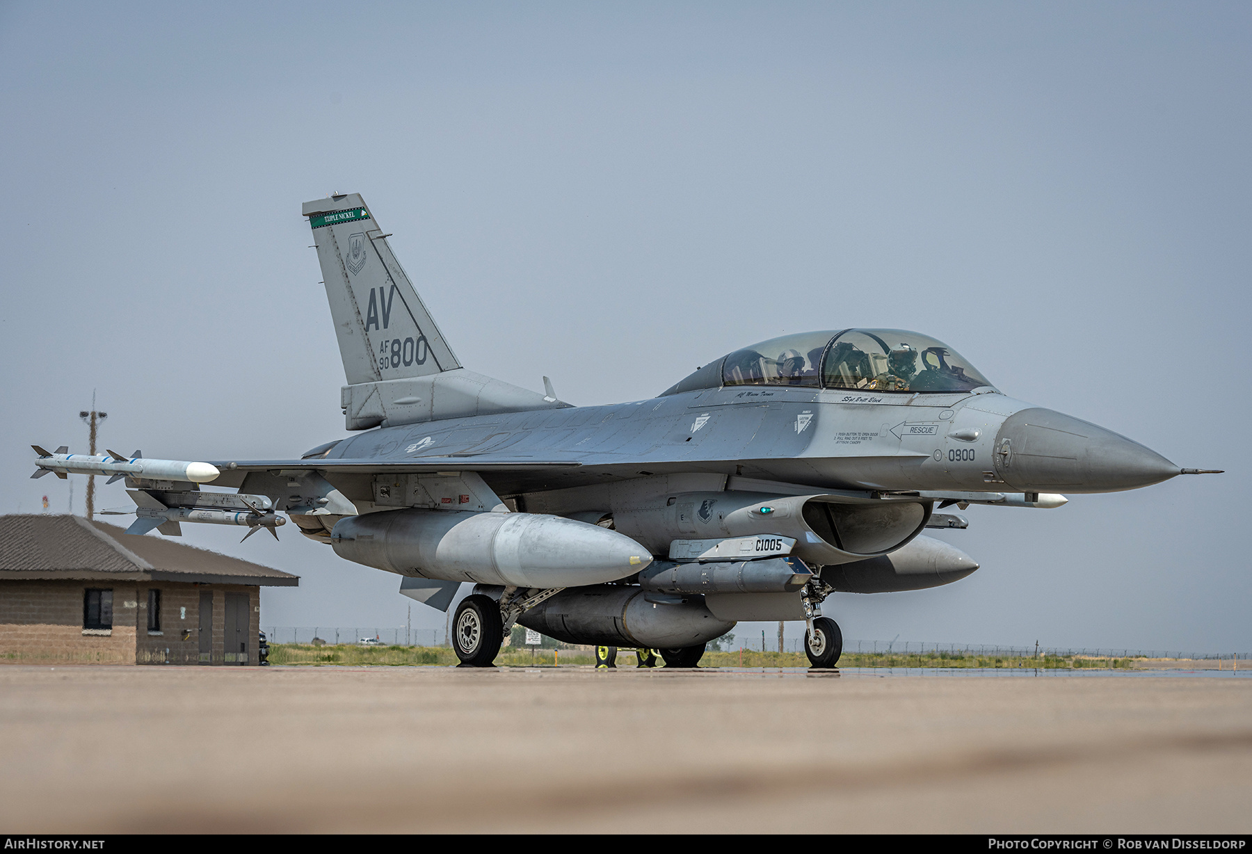 Aircraft Photo of 90-0800 | General Dynamics F-16DM Fighting Falcon | USA - Air Force | AirHistory.net #531922