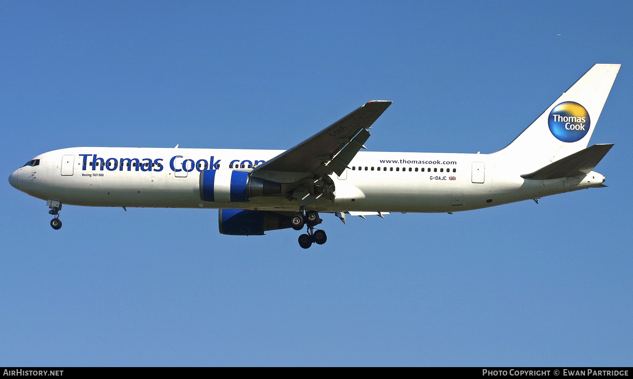 Aircraft Photo of G-DAJC | Boeing 767-31K/ER | Thomas Cook Airlines | AirHistory.net #531939
