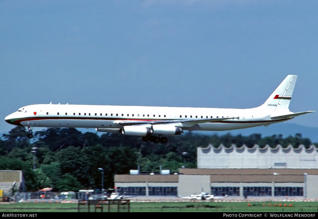 Aircraft Photo of A4O-HMQ | McDonnell Douglas DC-8-63CF | Oman Royal Flight | AirHistory.net #531974