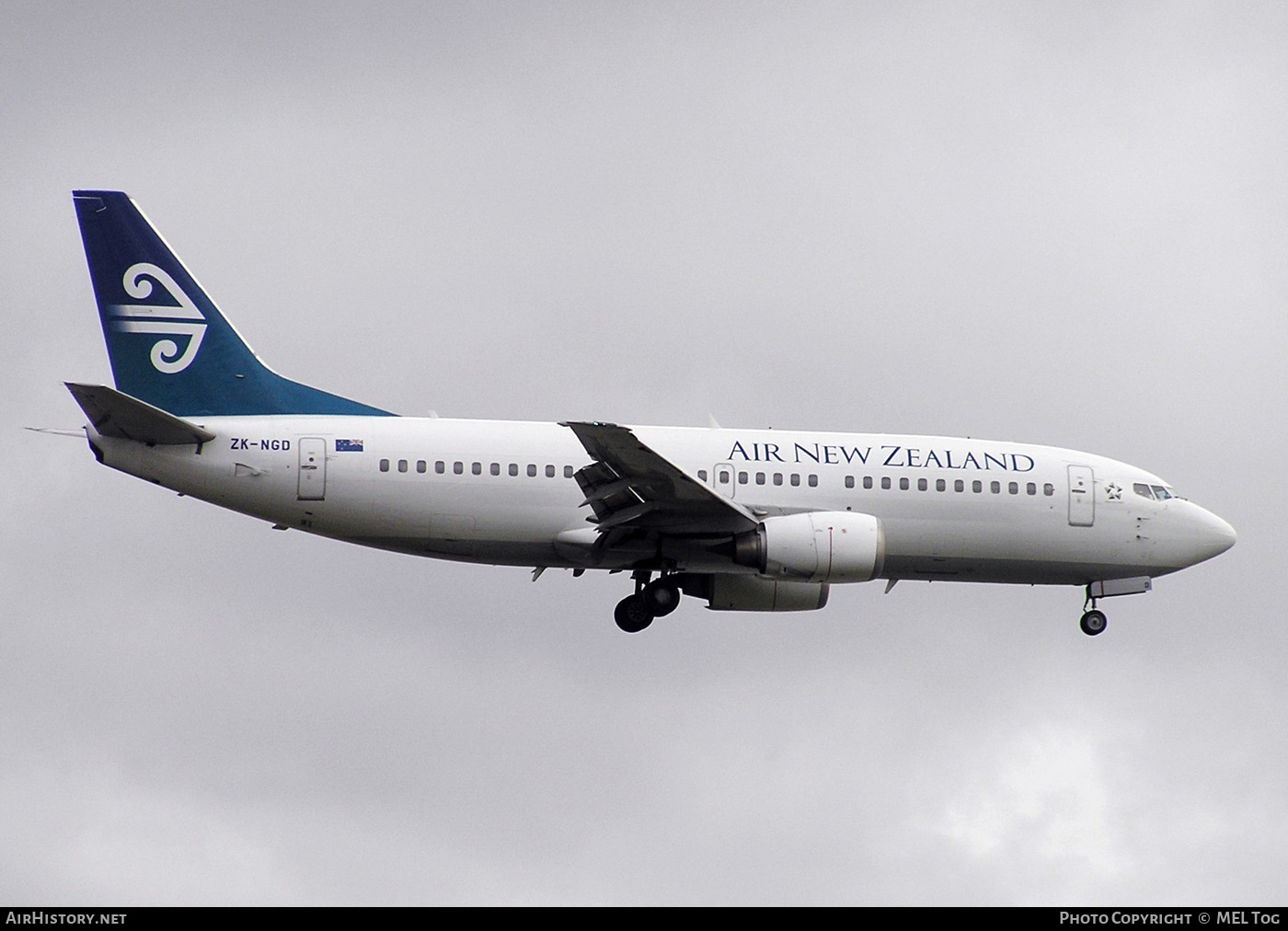 Aircraft Photo of ZK-NGD | Boeing 737-3U3 | Air New Zealand | AirHistory.net #531999