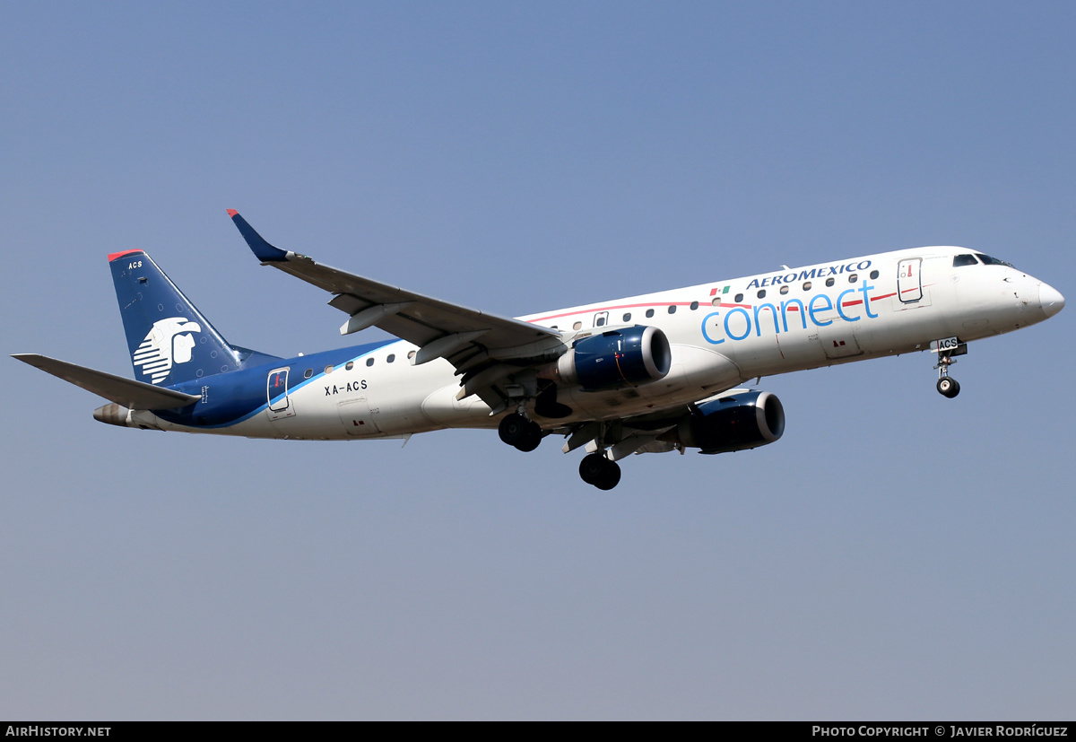 Aircraft Photo of XA-ACS | Embraer 190LR (ERJ-190-100LR) | AeroMéxico Connect | AirHistory.net #532009