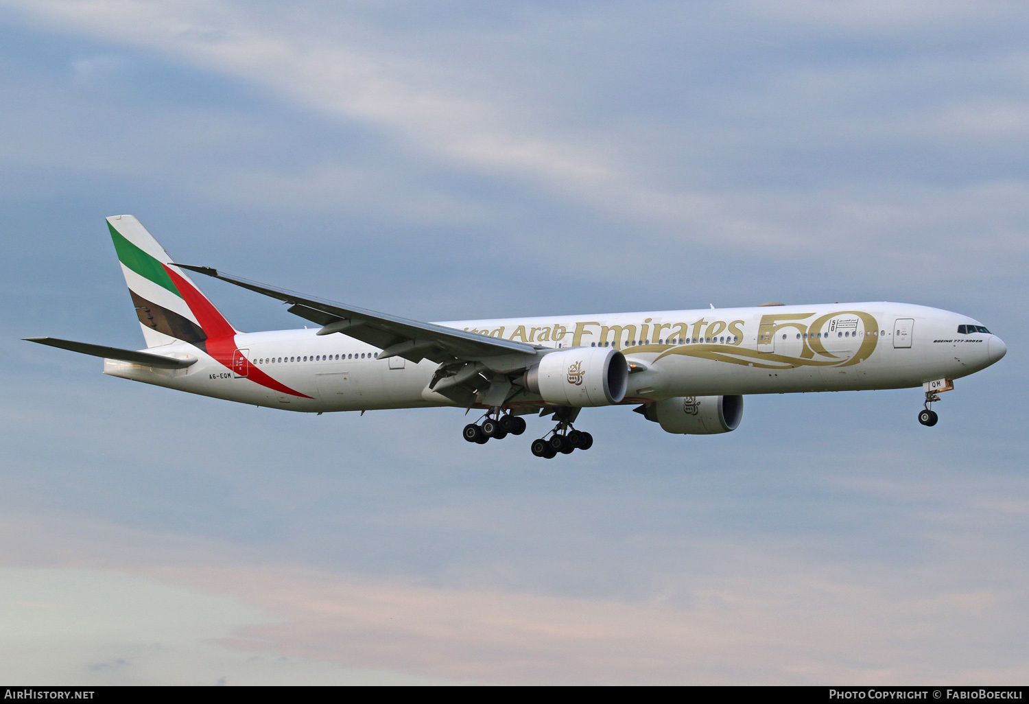 Aircraft Photo of A6-EQM | Boeing 777-300/ER | Emirates | AirHistory.net #532021