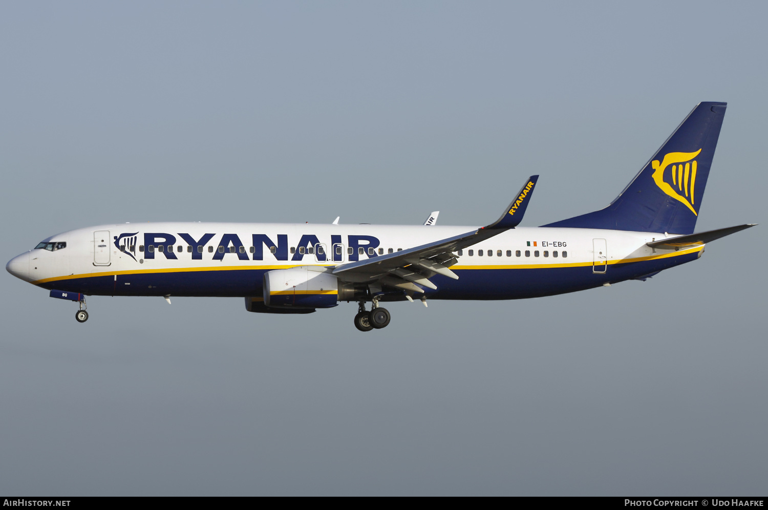 Aircraft Photo of EI-EBG | Boeing 737-8AS | Ryanair | AirHistory.net #532026