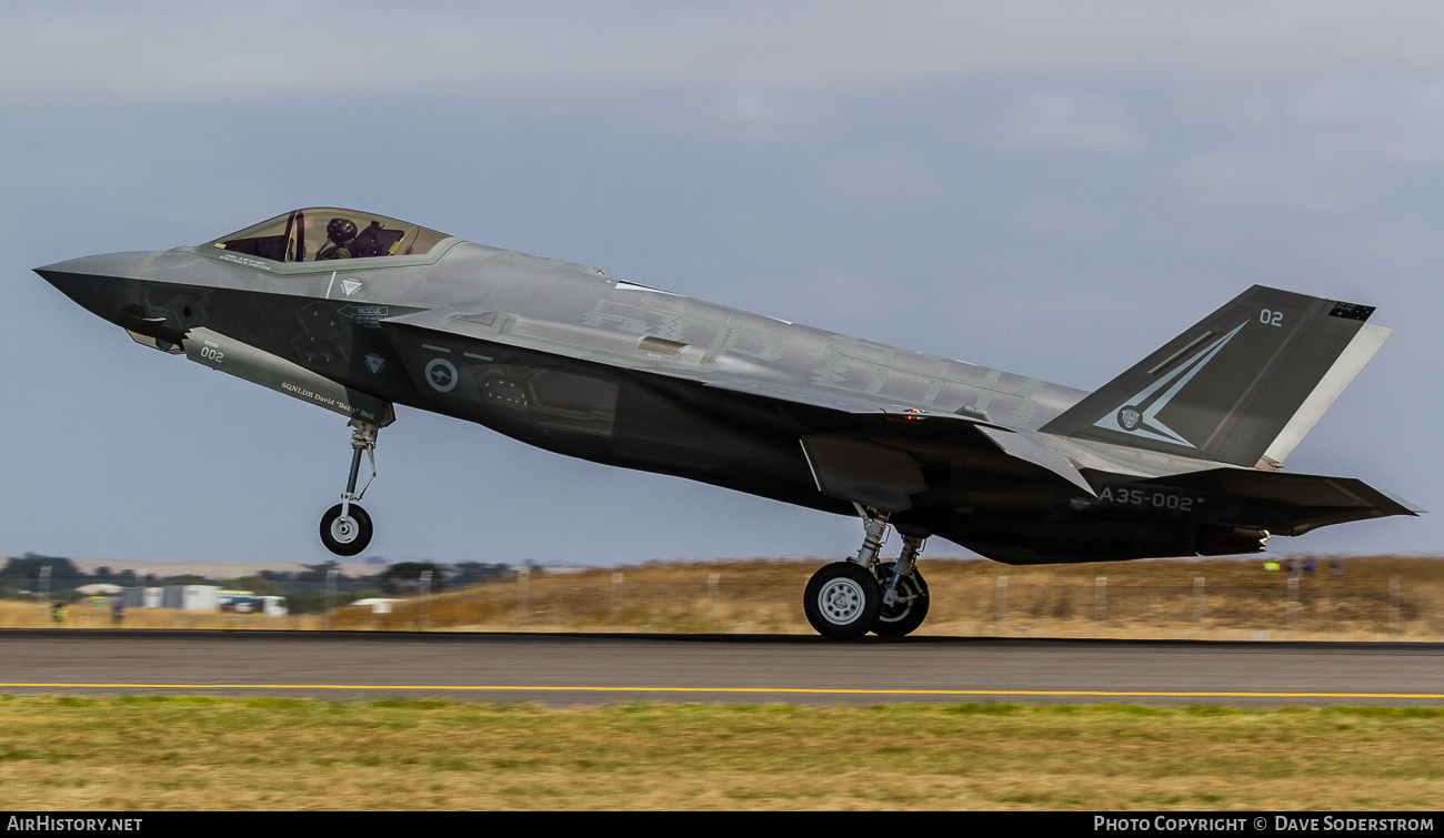 Aircraft Photo of A35-002 | Lockheed Martin F-35A Lightning II | Australia - Air Force | AirHistory.net #532064