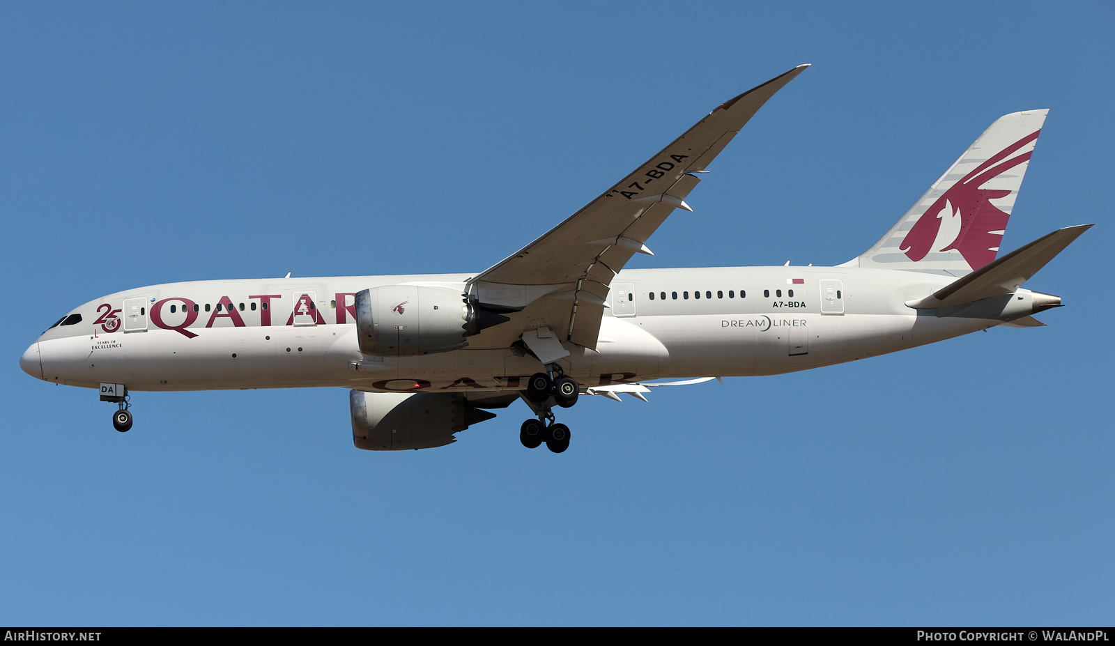 Aircraft Photo of A7-BDA | Boeing 787-8 Dreamliner | Qatar Airways | AirHistory.net #532072