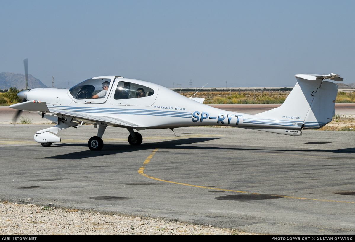Aircraft Photo of SP-RYT | Diamond DA40D Diamond Star TDI | AirHistory.net #532075