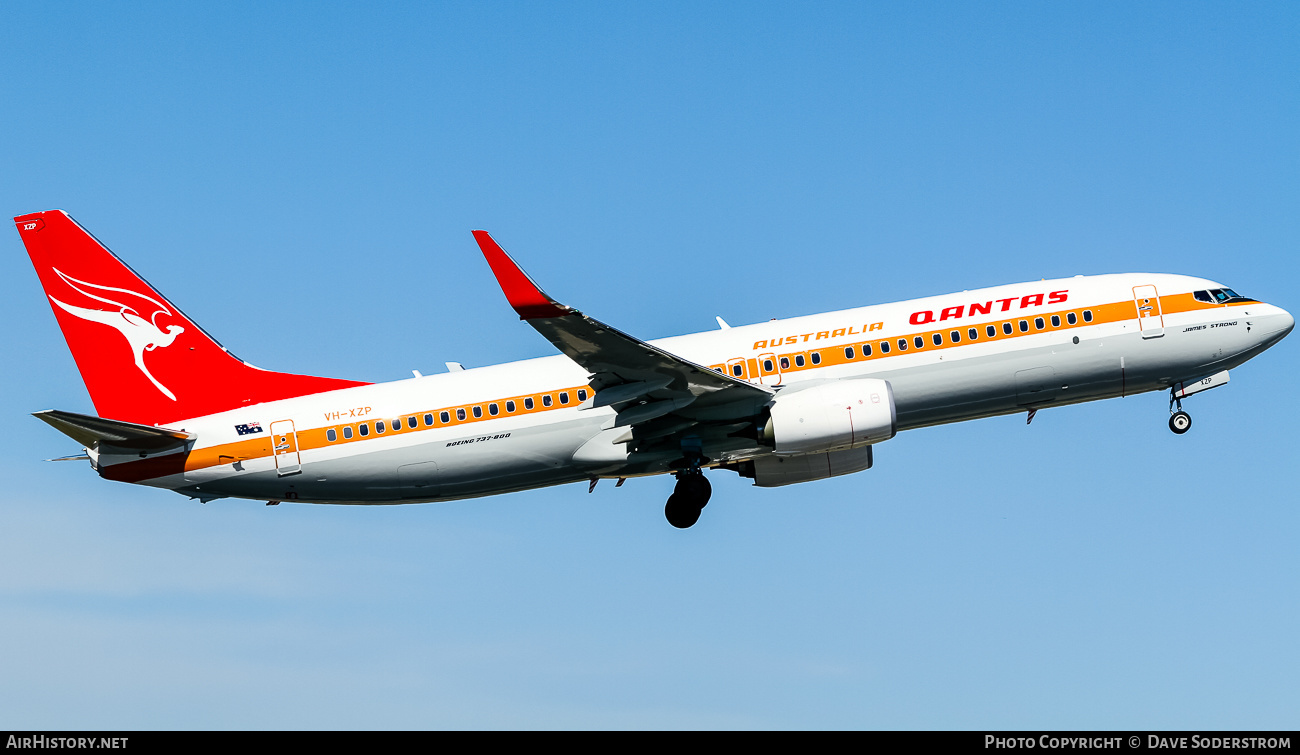 Aircraft Photo of VH-XZP | Boeing 737-838 | Qantas | AirHistory.net #532097