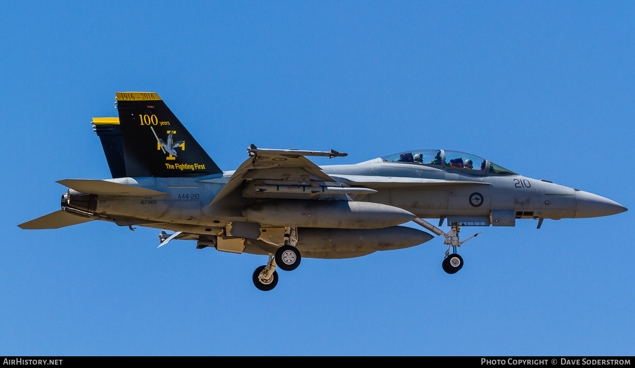 Aircraft Photo of A44-210 | Boeing F/A-18F Super Hornet | Australia - Air Force | AirHistory.net #532098