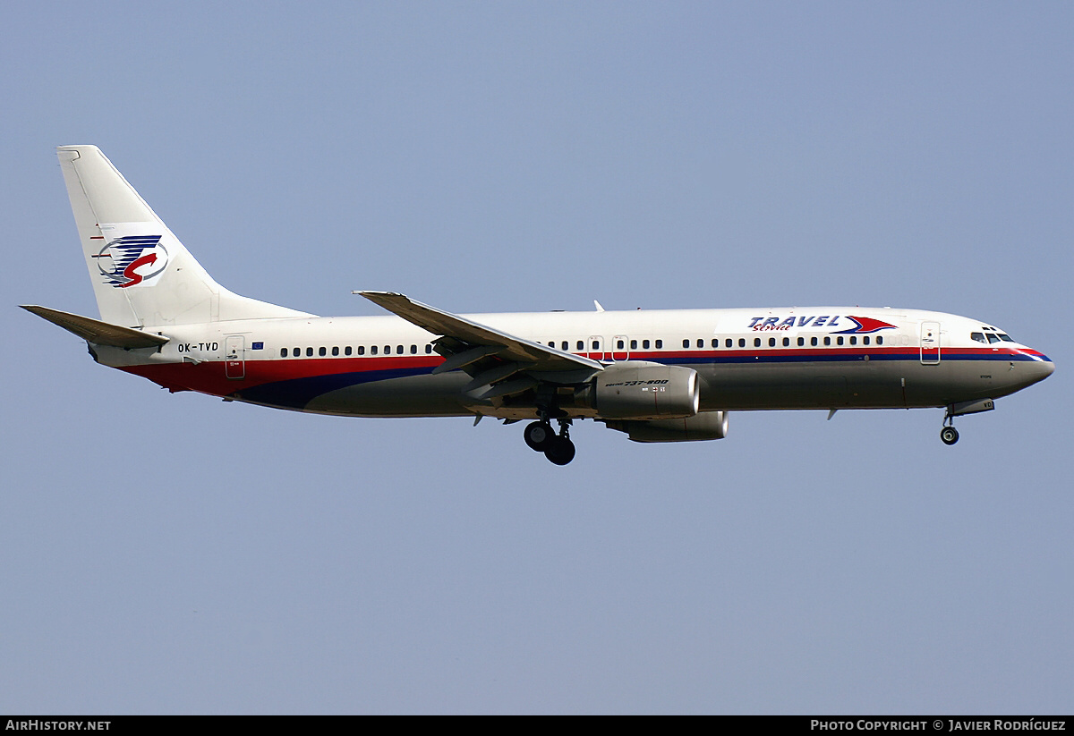 Aircraft Photo of OK-TVD | Boeing 737-86N | Travel Service | AirHistory.net #532126