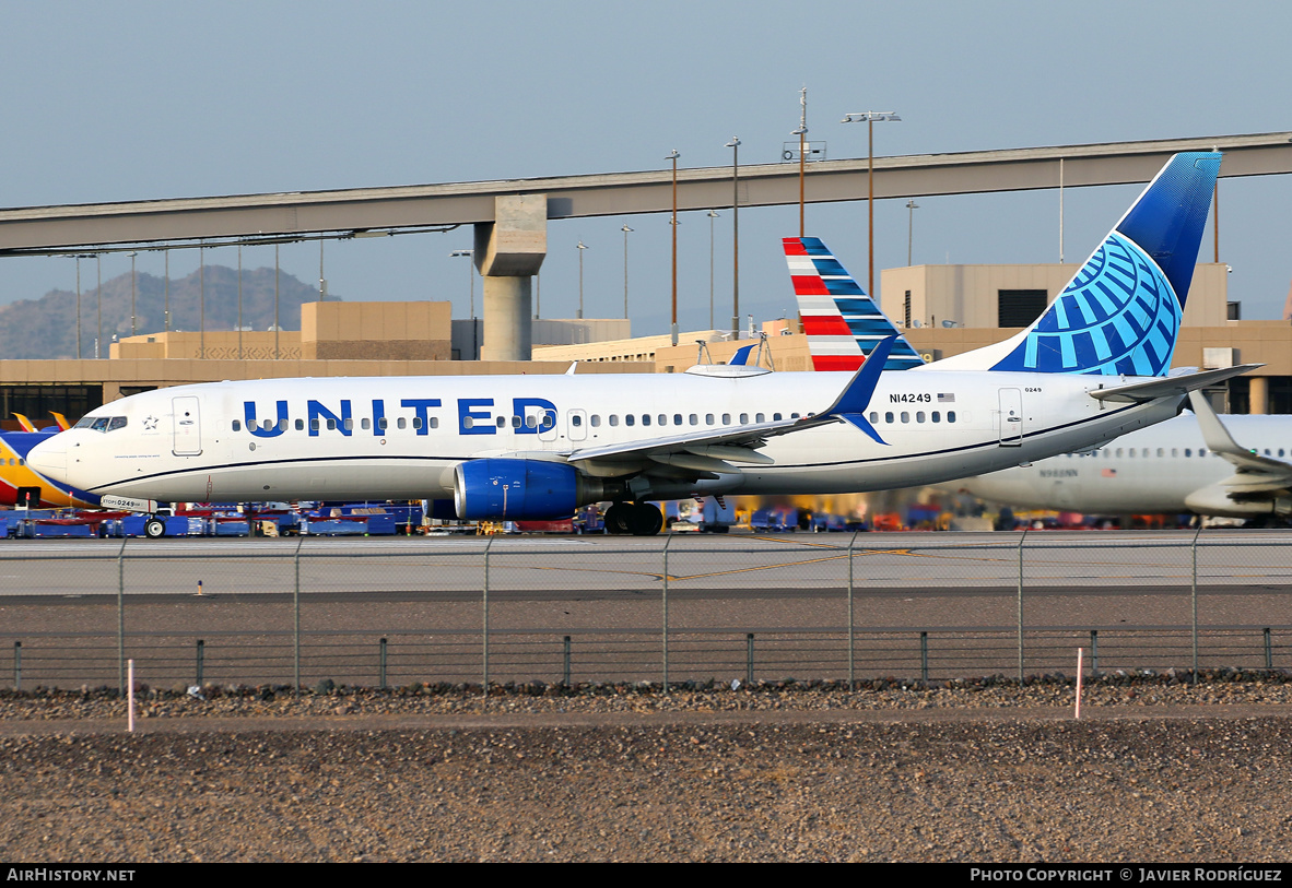 Aircraft Photo of N14249 | Boeing 737-824 | United Airlines | AirHistory.net #532219