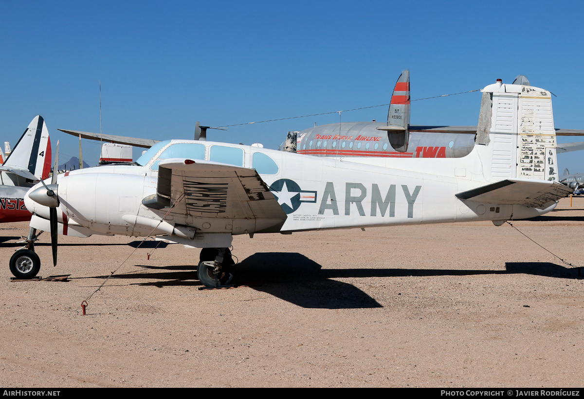 Aircraft Photo of 56-3701 | Beech U-8D Seminole (50) | USA - Army | AirHistory.net #532268