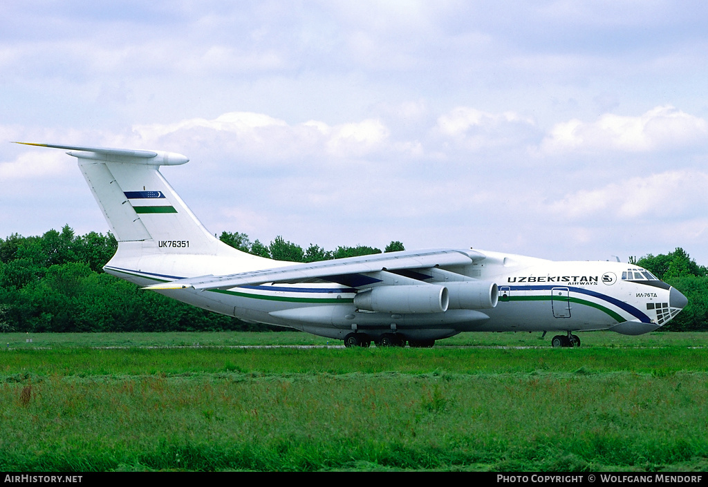 Aircraft Photo of UK-76351 | Ilyushin Il-76TD | Uzbekistan Airways | AirHistory.net #532336