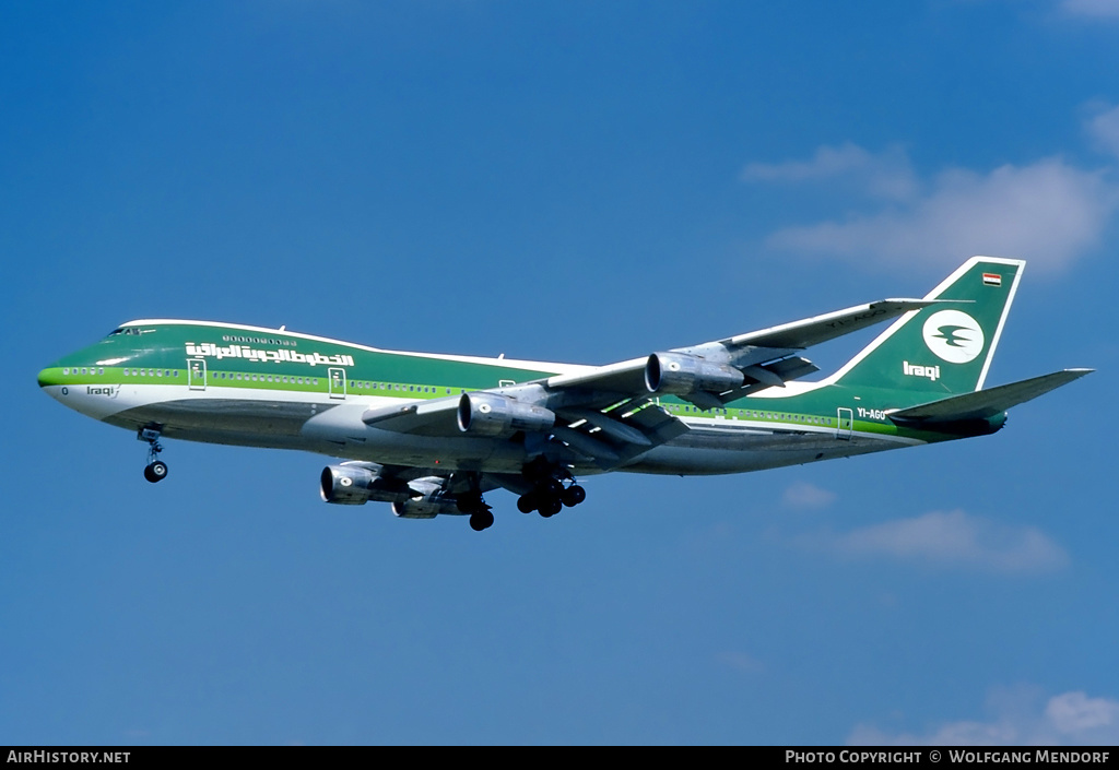 Aircraft Photo of YI-AGO | Boeing 747-270C/SCD | Iraqi Airways | AirHistory.net #532348
