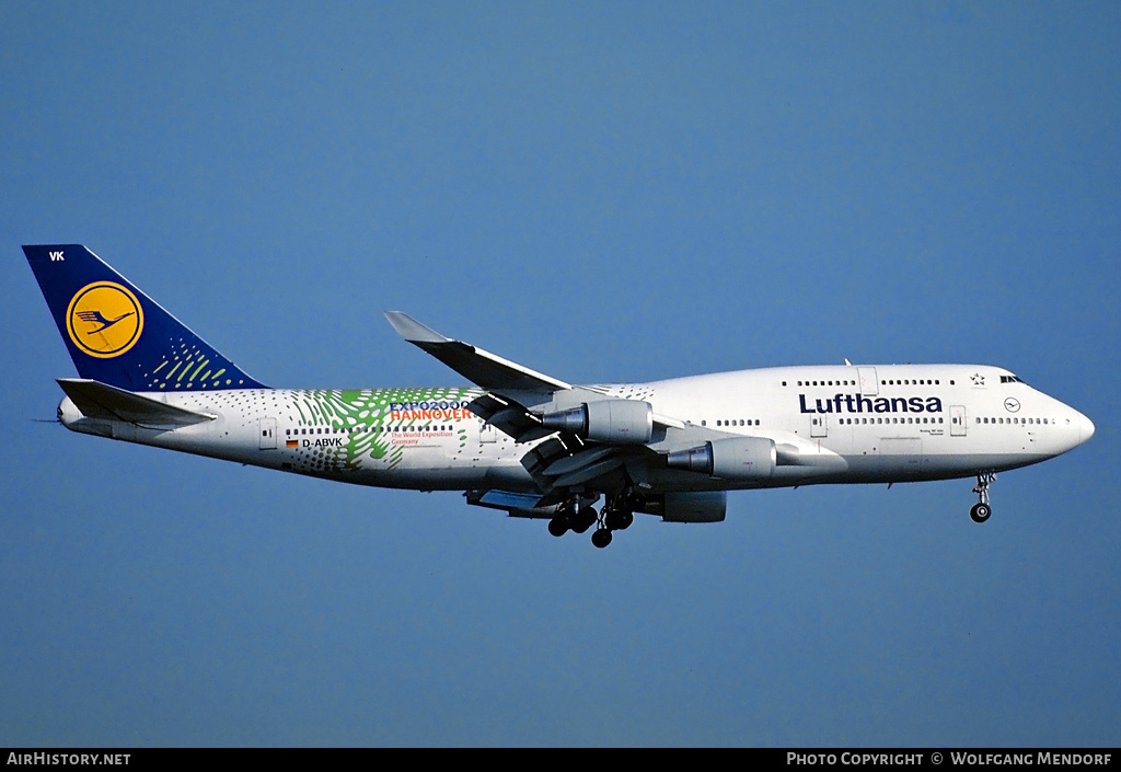 Aircraft Photo of D-ABVK | Boeing 747-430 | Lufthansa | AirHistory.net #532382