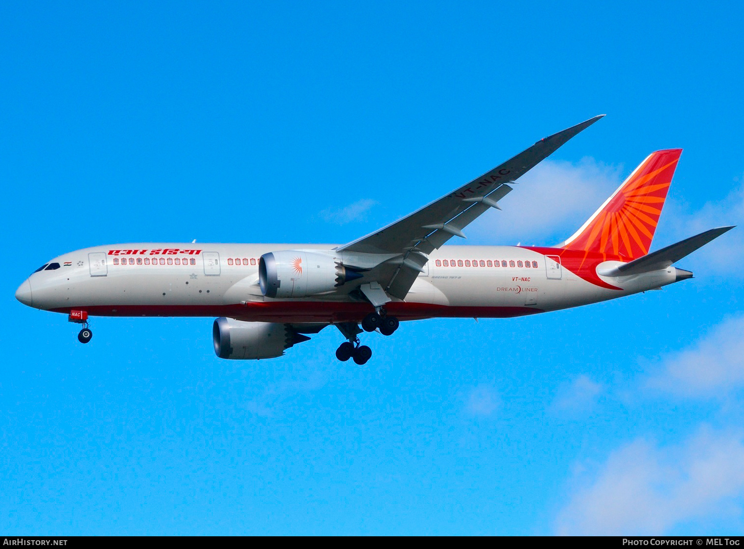 Aircraft Photo of VT-NAC | Boeing 787-8 Dreamliner | Air India | AirHistory.net #532392