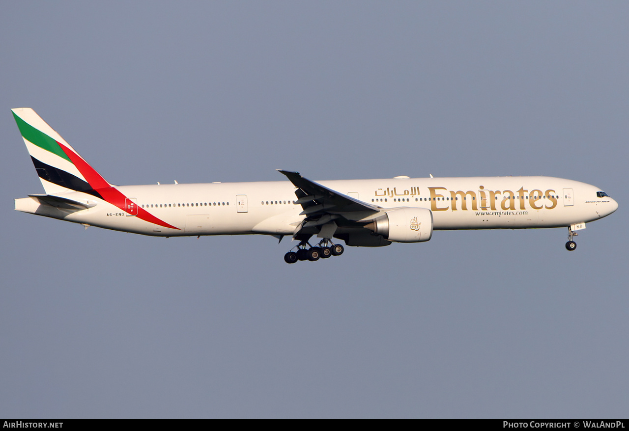 Aircraft Photo of A6-END | Boeing 777-31H/ER | Emirates | AirHistory.net #532413