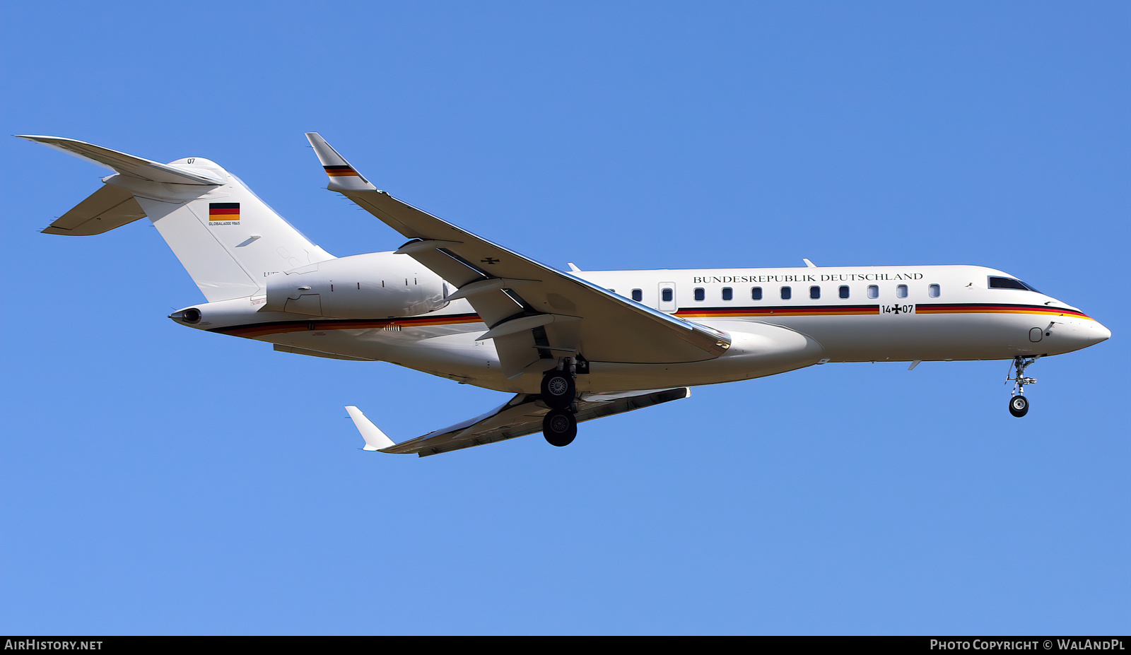 Aircraft Photo of 1407 | Bombardier Global 6000 (BD-700-1A10) | Germany - Air Force | AirHistory.net #532440