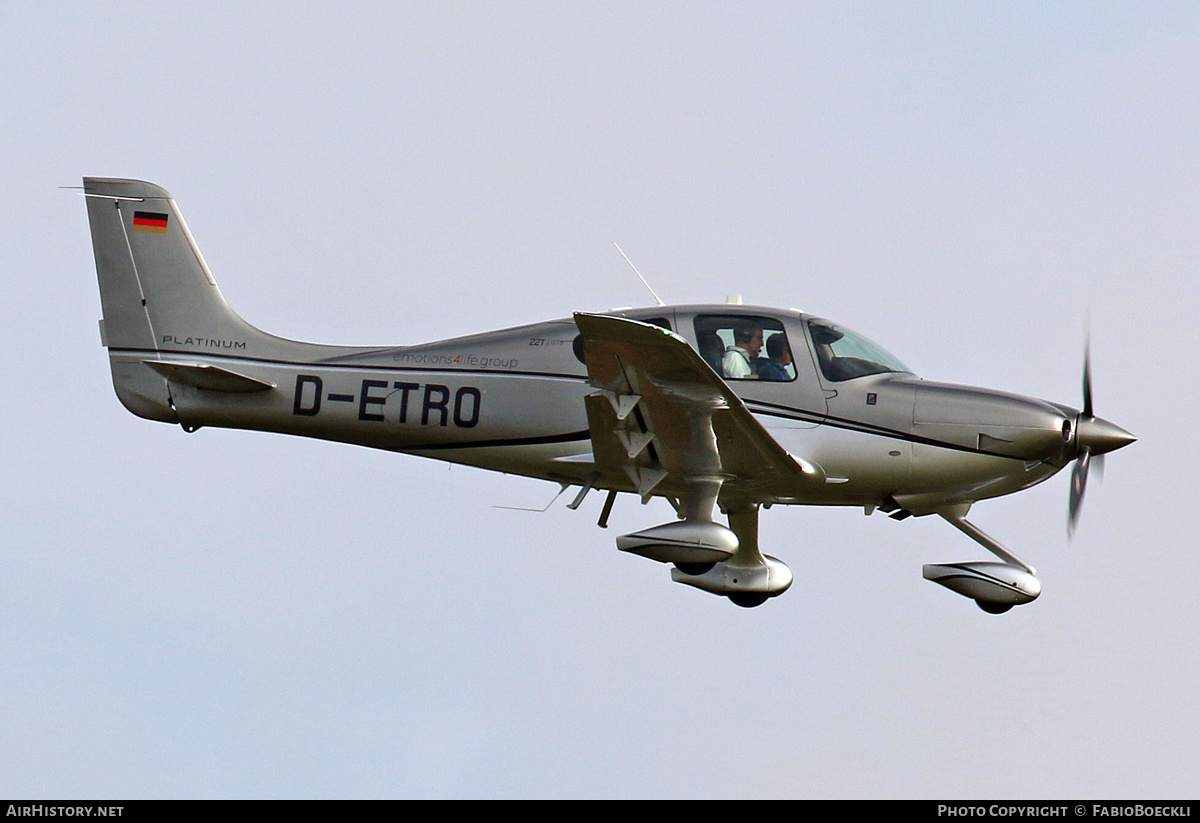Aircraft Photo of D-ETRO | Cirrus SR-22T G6-GTS Platinum | AirHistory.net #532465