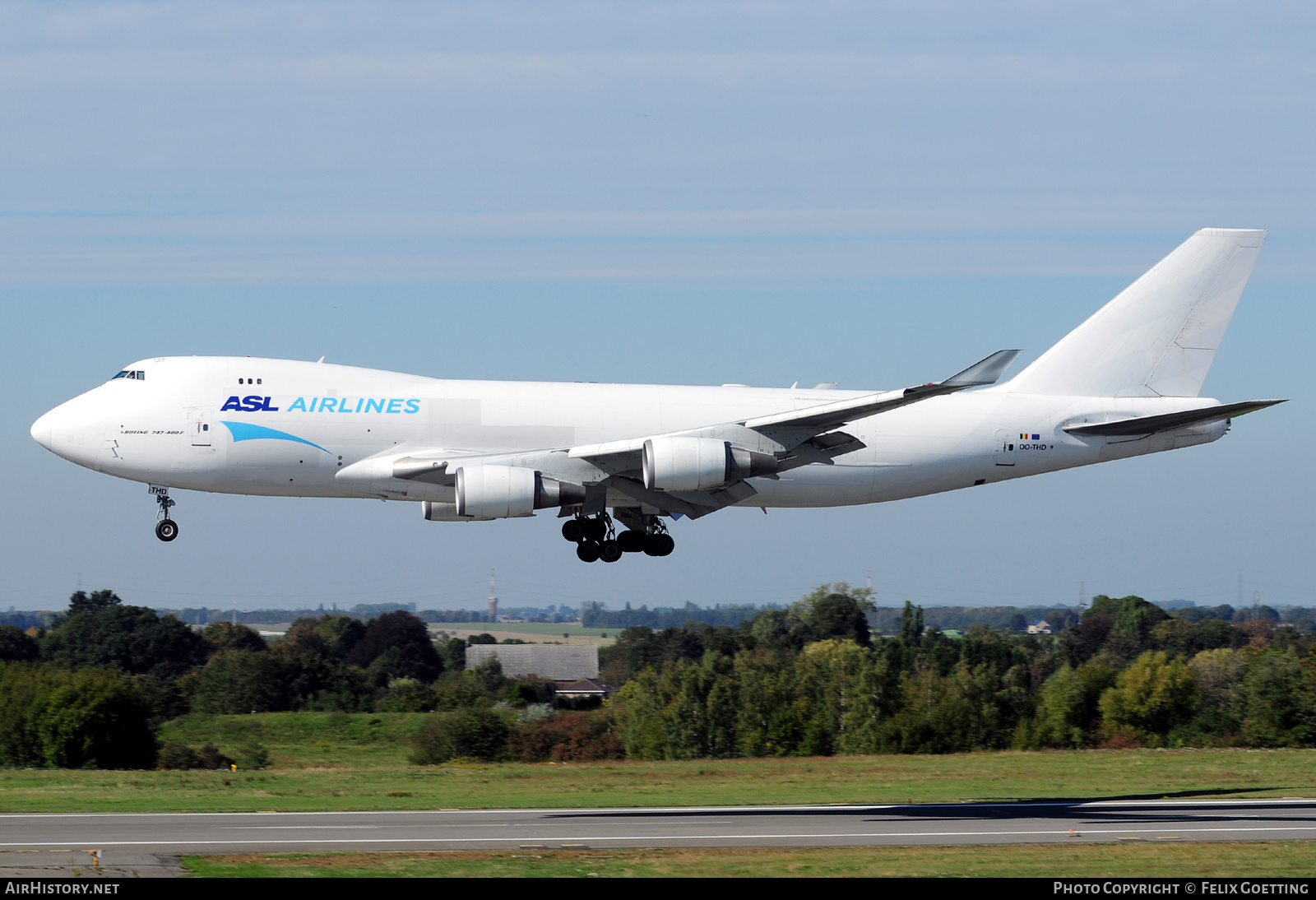 Aircraft Photo of OO-THD | Boeing 747-4HAF/ER/SCD | ASL Airlines | AirHistory.net #532503