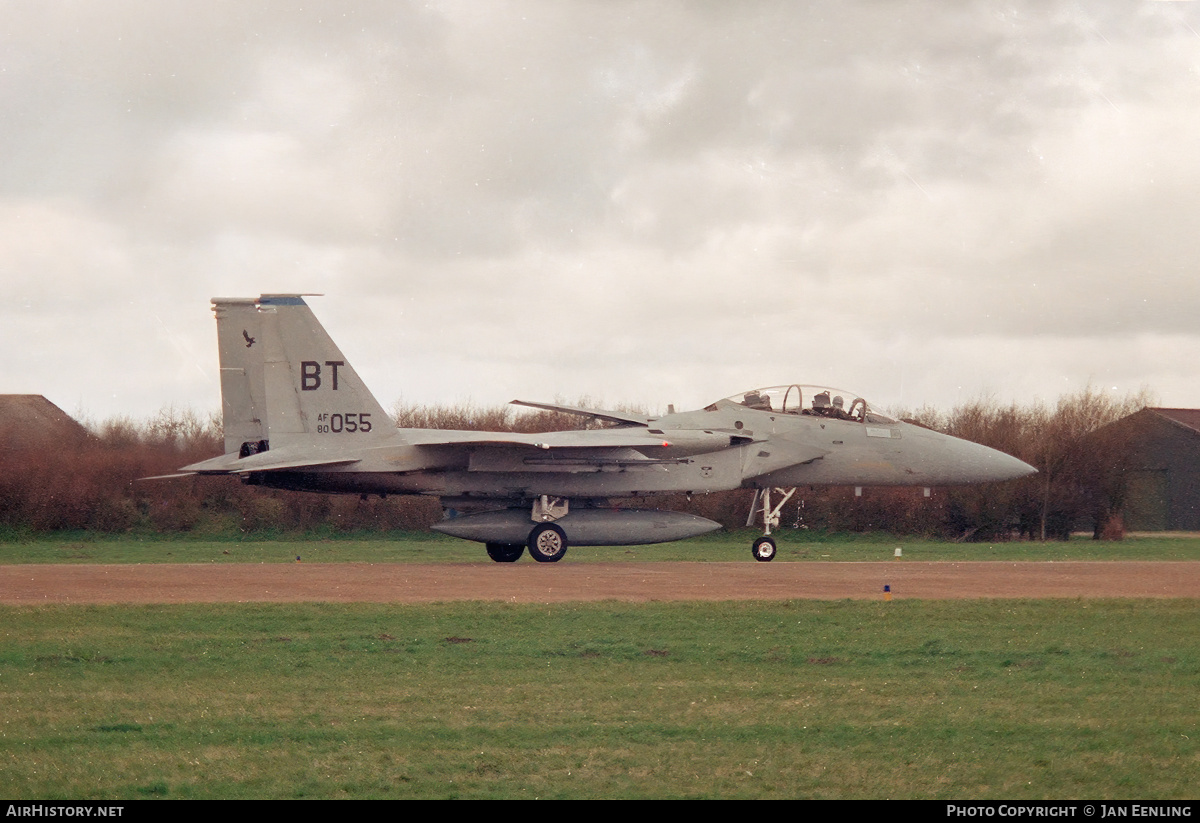 Aircraft Photo of 80-0055 | McDonnell Douglas F-15D Eagle | USA - Air Force | AirHistory.net #532520