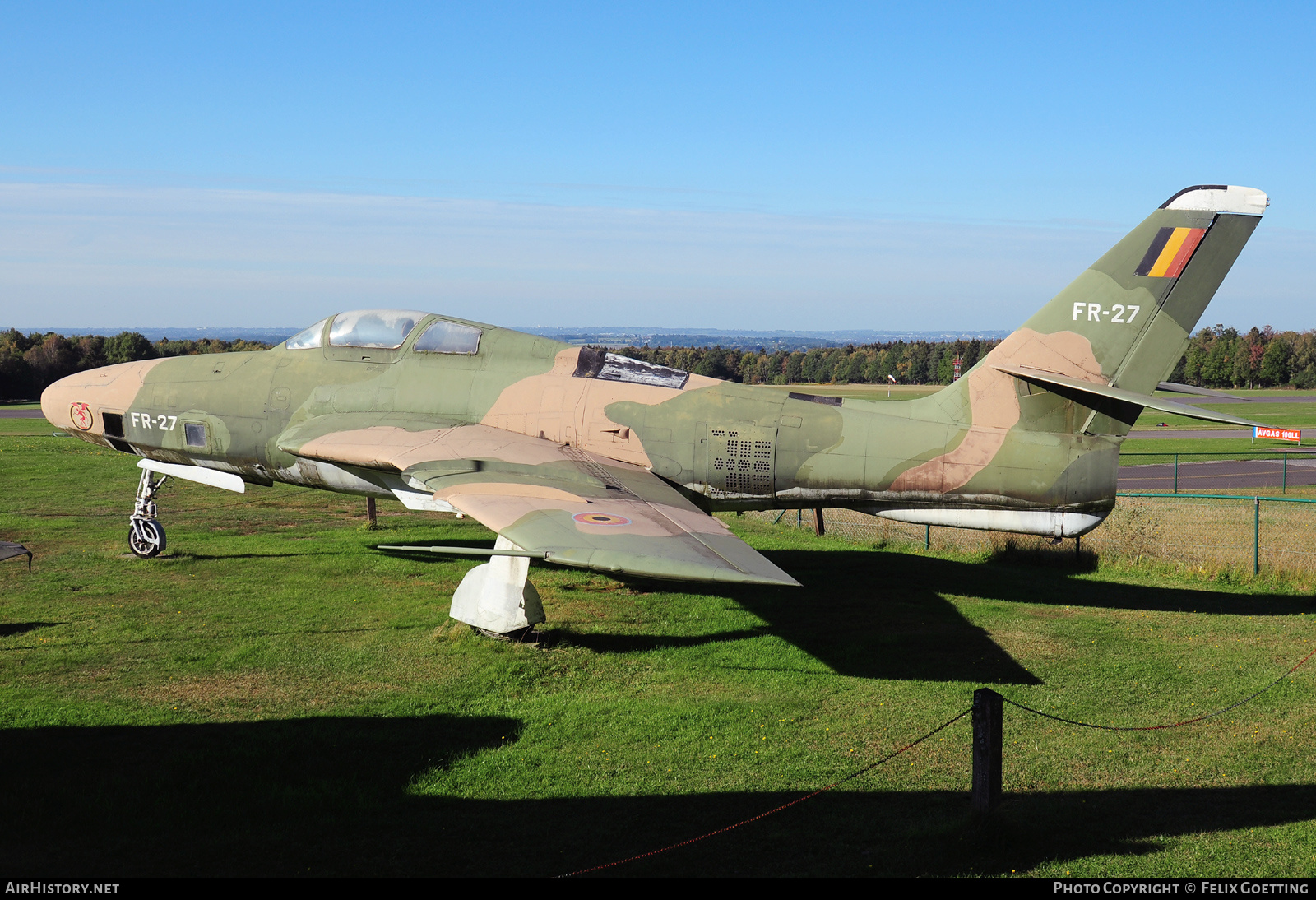 Aircraft Photo of FR-27 | Republic RF-84F Thunderflash | Belgium - Air Force | AirHistory.net #532521