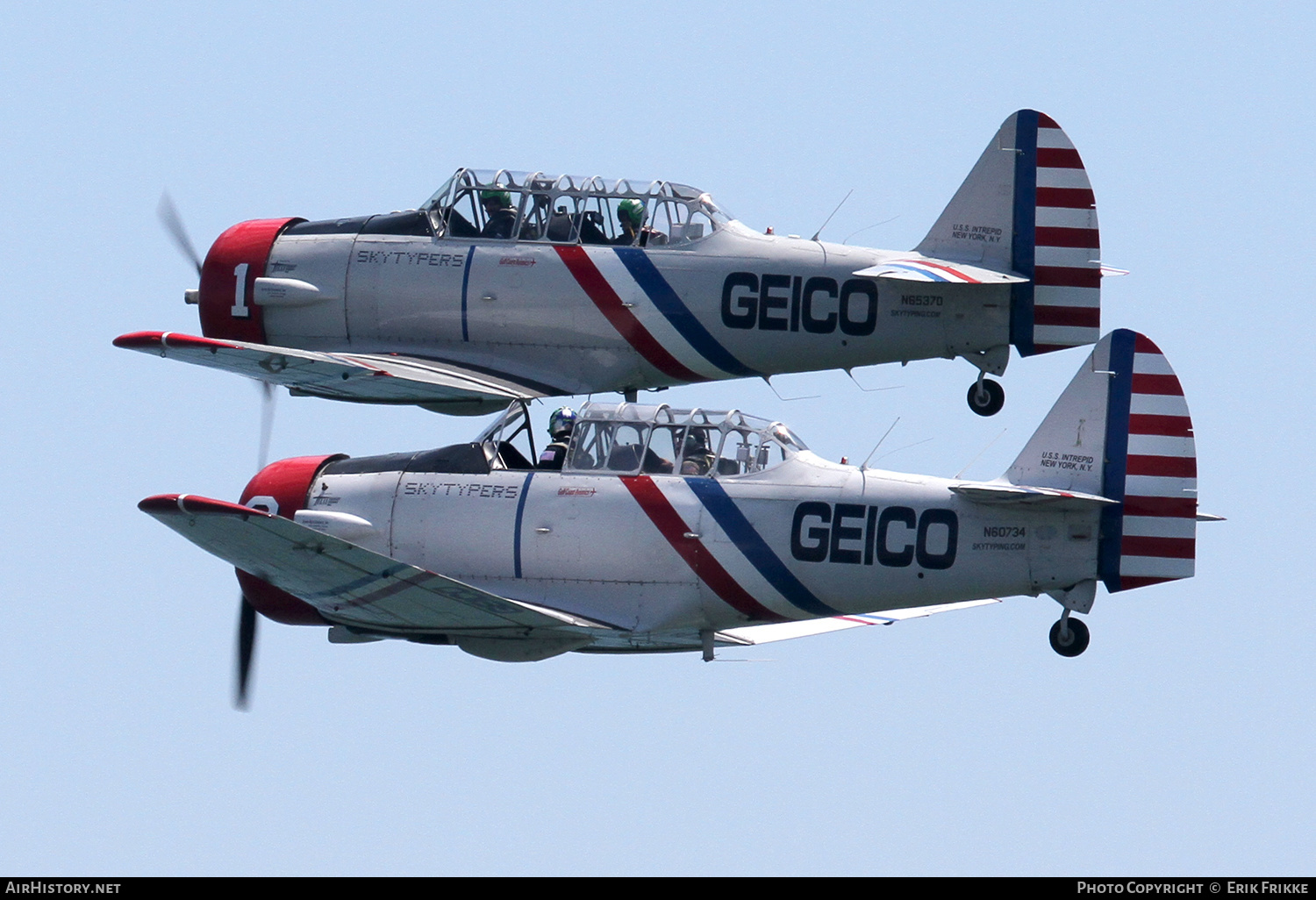 Aircraft Photo of N60734 | North American SNJ-2 Texan | Skytypers | AirHistory.net #532595