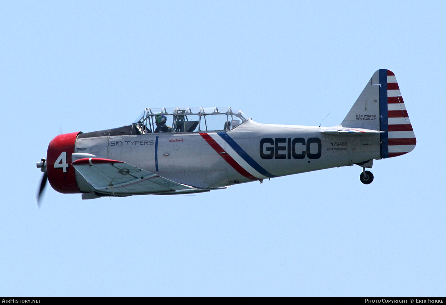 Aircraft Photo of N7648E | North American SNJ-3 Texan | Skytypers | AirHistory.net #532610